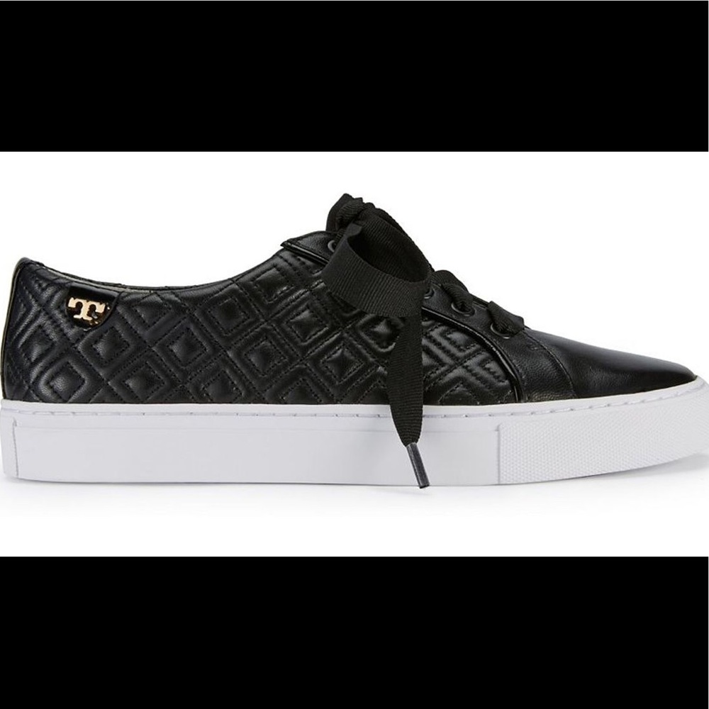 Tory Burch Marion quilted black sneakers size 5.5